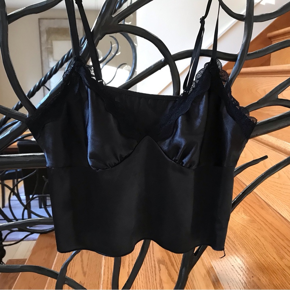 SHEIN Black Shine Tank Top Small